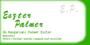 eszter palmer business card